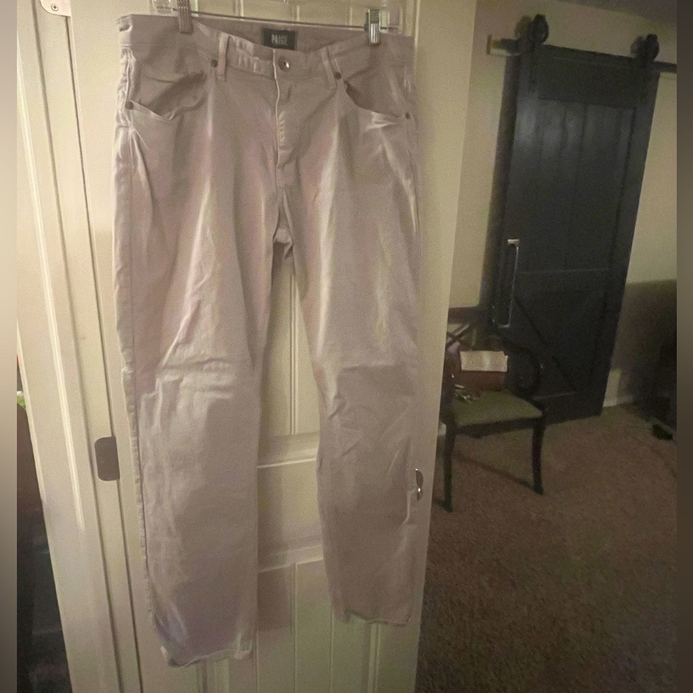 Page light tan pants, size 34 waist
